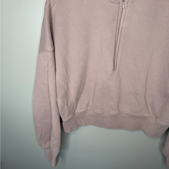 Abercrombie & Fitch Soft A&F Max Essentials Sunday Half Zip - Taupe - Picture 5 of 10